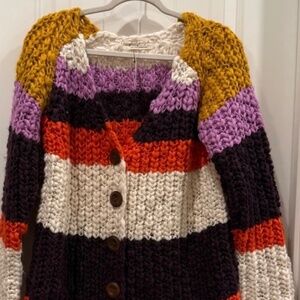 Freepeople Myles Button Cardigan - Size Small.   Perfect year round fun pattern.